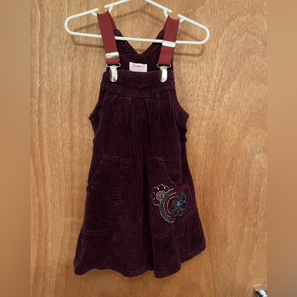 Zutano corduroy suspender style dress